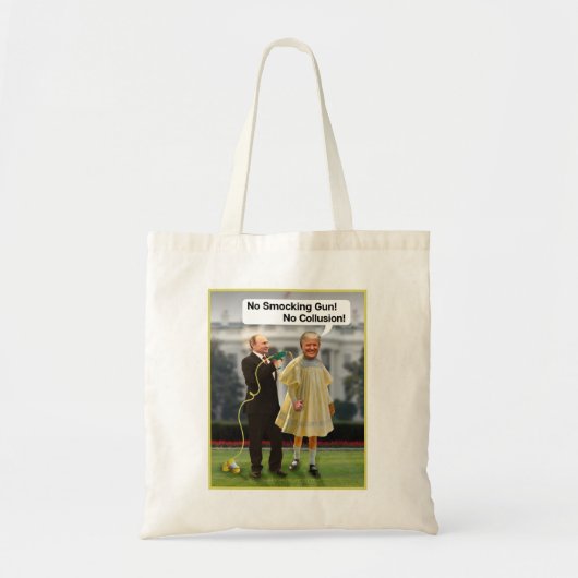 Funny Donald Trump Poetin Pistool Joke Tote Bag (Voorkant)