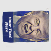 Funny Donald Trump PoliBlue Custom Golfhanddoek (Horizontaal)