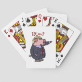 Funny Donald Trump Politieke Cartoon Speelkaarten (Achterkant)