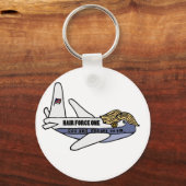 Funny Donald Trump Presidential Airplane Sleutelhanger (Voorkant)