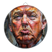 Funny Donald Trump Pucker Dart Board Dartbord (Voorkant)