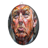 Funny Donald Trump Pucker Dart Board Dartbord (Voorkant Rechts)
