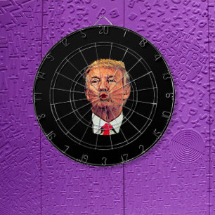 Funny Donald Trump Pucker Dart Board Dartbord