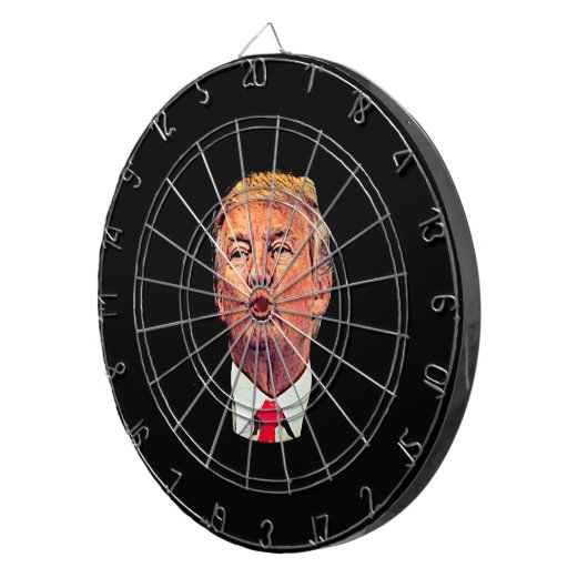 Funny Donald Trump Pucker Dart Board Dartbord (Voorkant Rechts)