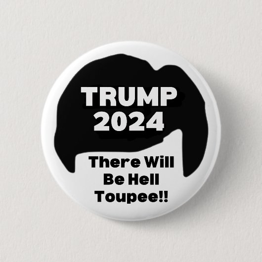 Funny Donald Trump Ronde Button 5,7 Cm (Voorkant)