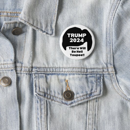 Funny Donald Trump Ronde Button 5,7 Cm (In situ)