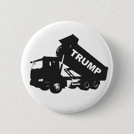Funny Donald Trump Ronde Button 5,7 Cm (Voorkant)