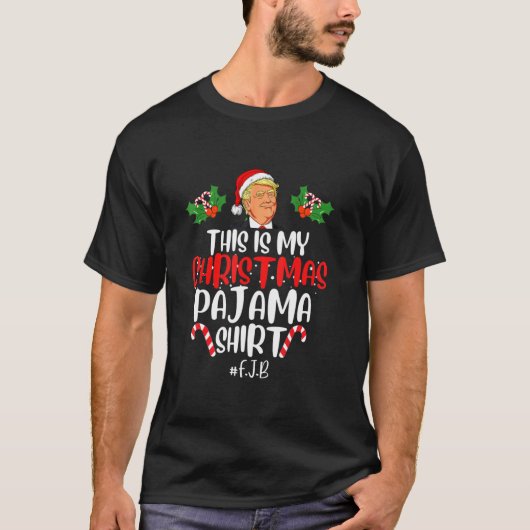 Funny Donald Trump Santa Dit is mijn kerstpaja T-shirt (Voorkant)