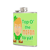 Funny Donald Trump St Patricks Day Leprechaun Heupfles (Links)