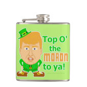 Funny Donald Trump St Patricks Day Leprechaun Heupfles (Voorkant)
