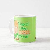 Funny Donald Trump St Patricks Day Leprechaun Koffiemok (Voorkant links)