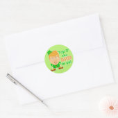 Funny Donald Trump St Patricks Day Leprechaun Ronde Sticker (Envelop)