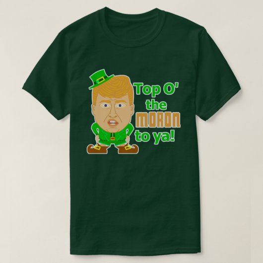 Funny Donald Trump St Patricks Day Leprechaun T-shirt (Design voorkant)