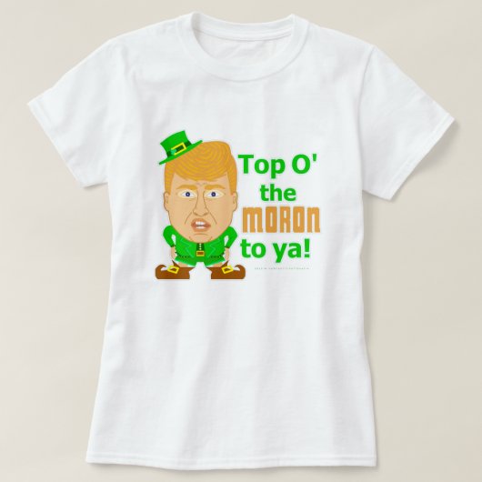 Funny Donald Trump St Patricks Day Leprechaun T-shirt (Design voorkant)