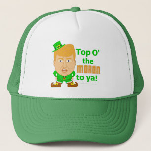 Funny Donald Trump St Patricks Day Leprechaun Trucker Pet