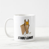 Funny Donald Trump Stable Genius Horse Koffiemok (Links)
