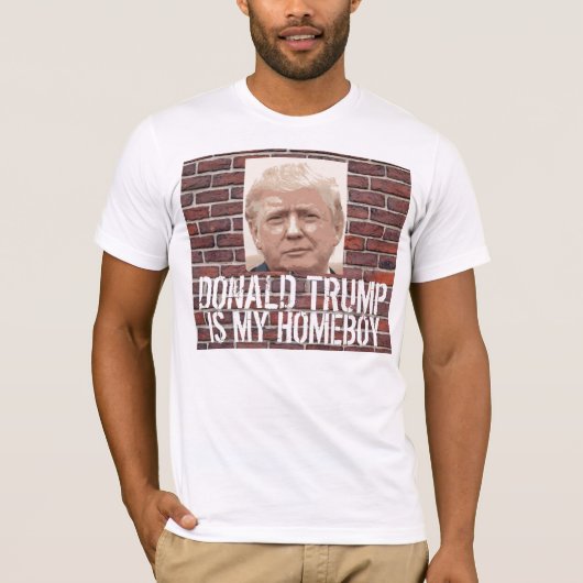 Funny Donald Trump T-shirts, MIJN HOMEBOY T-shirt (Voorkant)