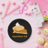 Funny Donald Trump Trumpkin Pie Papieren Bordje (Feest)