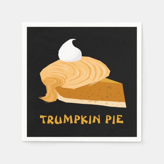 Funny Donald Trump Trumpkin Pie Servet (Voorkant)