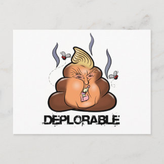 Funny Donald Trump - Trumpy-Poo Poo Emoji Icon Briefkaart