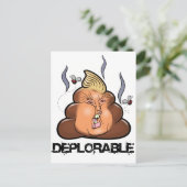 Funny Donald Trump - Trumpy-Poo Poo Emoji Icon Briefkaart (Staand voorkant)