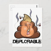 Funny Donald Trump - Trumpy-Poo Poo Emoji Icon Briefkaart (Voorkant / Achterkant)