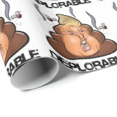 Funny Donald Trump - Trumpy-Poo Poo Emoji Icon Cadeaupapier (Rol Hoek)