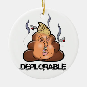 Funny Donald Trump - Trumpy-Poo Poo Emoji Icon Keramisch Ornament