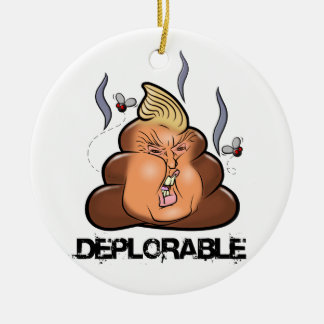 Funny Donald Trump - Trumpy-Poo Poo Emoji Icon Keramisch Ornament