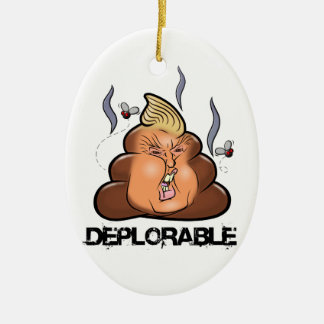 Funny Donald Trump - Trumpy-Poo Poo Emoji Icon Keramisch Ornament