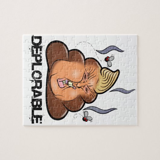 Funny Donald Trump - Trumpy-Poo Poo Emoji Icon Legpuzzel (Horizontaal)