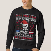 Funny Donald Trump Ugly KerstSweater Trui (Voorkant)