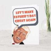 Funny Donald Trump Vaderdag Kaart (Voorkant)