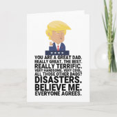 Funny Donald Trump Vaderdag Kaart (Voorkant)