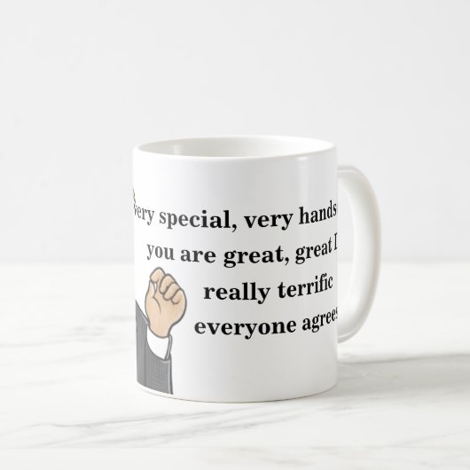 Funny Donald Trump Vaderdag Pap Mok (Voorkant rechts)