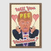 Funny Donald Trump Valentijnsdag Pee Tape Joke (Voorkant)