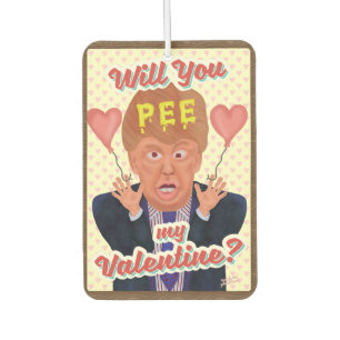 Funny Donald Trump Valentijnsdag Pee Tape Joke Luchtverfrisser