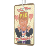 Funny Donald Trump Valentijnsdag Pee Tape Joke Luchtverfrisser (Links)
