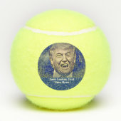 Funny Donald Trump voegt Jouw tekst toe Tennisballen (Achterkant)