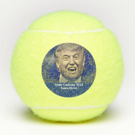 Funny Donald Trump voegt Jouw tekst toe Tennisballen