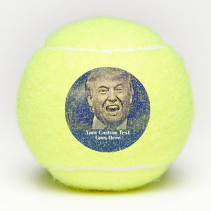 Funny Donald Trump voegt Jouw tekst toe Tennisballen
