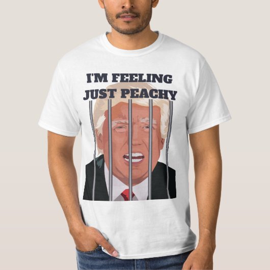 Funny Donald Trump zit in de gevangenis voor perac T-shirt (Voorkant)