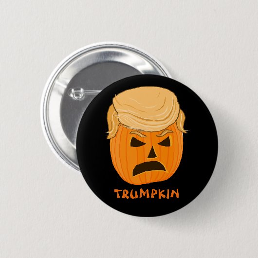 Funny Donald Trumpkin Pumpkin Jack-o-lantern Ronde Button 5,7 Cm (Voorkant /achterkant)