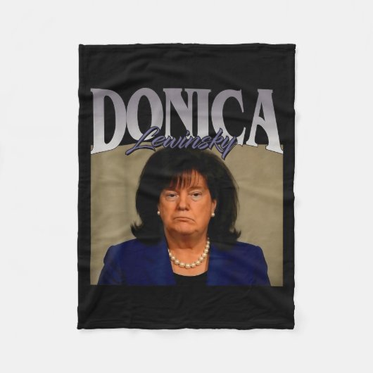 Funny Donica Lewinsky Meme Shirt Big Beautiful Bil Fleece Deken (Voorkant)