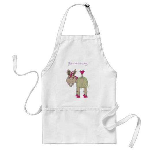 Funny donkey apron standaard schort (Voorkant)