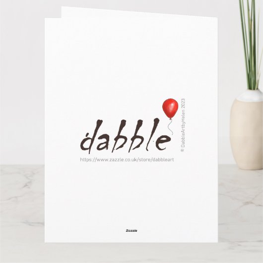 Funny Donkey Christmas Kaart (Achterkant)