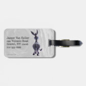 Funny Donkey, die je Donkey-Baby is Bagagelabel (Achterkant horizontaal)