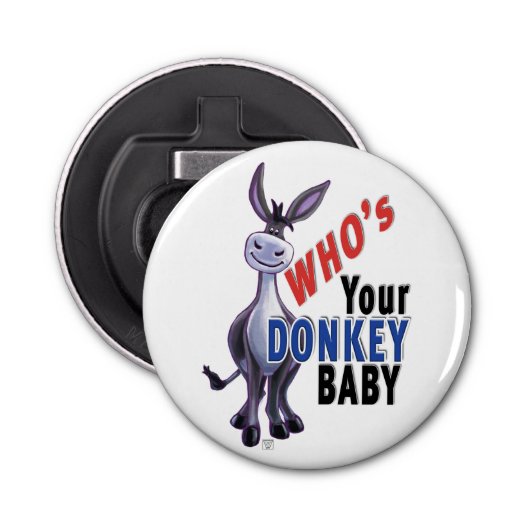 Funny Donkey, die je Donkey-Baby is Button Flesopener (Voorkant)