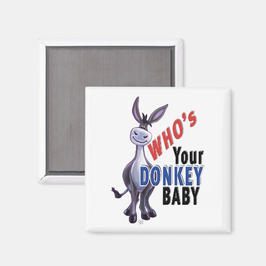 Funny Donkey, die je Donkey-Baby is Magneet (Voorkant / Achterkant)