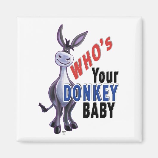 Funny Donkey, die je Donkey-Baby is Magneet (Voorkant)